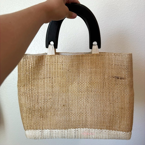 Yucatan Meixco Raffia Summer Tote Bag - Picture 4 of 6